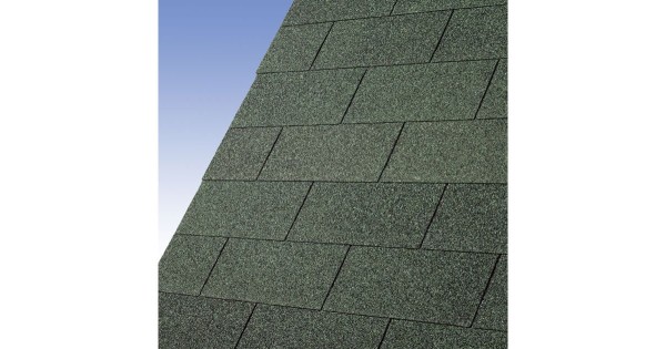Karibu Dachschindeln Rechteck dunkelgrün 3m²