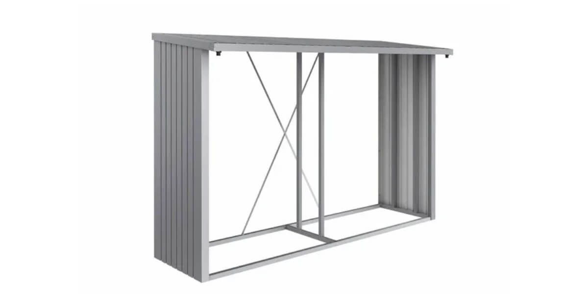 Biohort Holzlager WoodStock Gr. 300 lieferbar in 3 Farben dunkelgrau-metallic