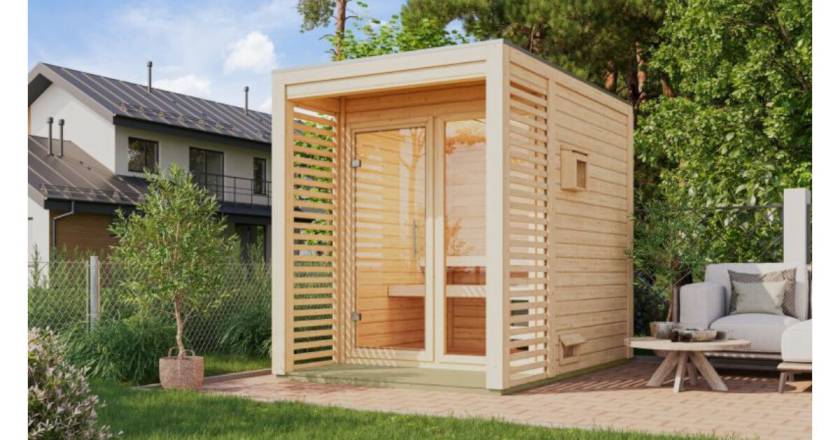 Karibu Sauna Angkor 1 naturbelassen ohne Ofen