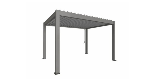 Biohort Pergola 4 x 3 m quarzgrau-metallic