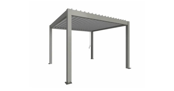 Biohort Pergola 3,5 x 3,5 m quarzgrau-metallic